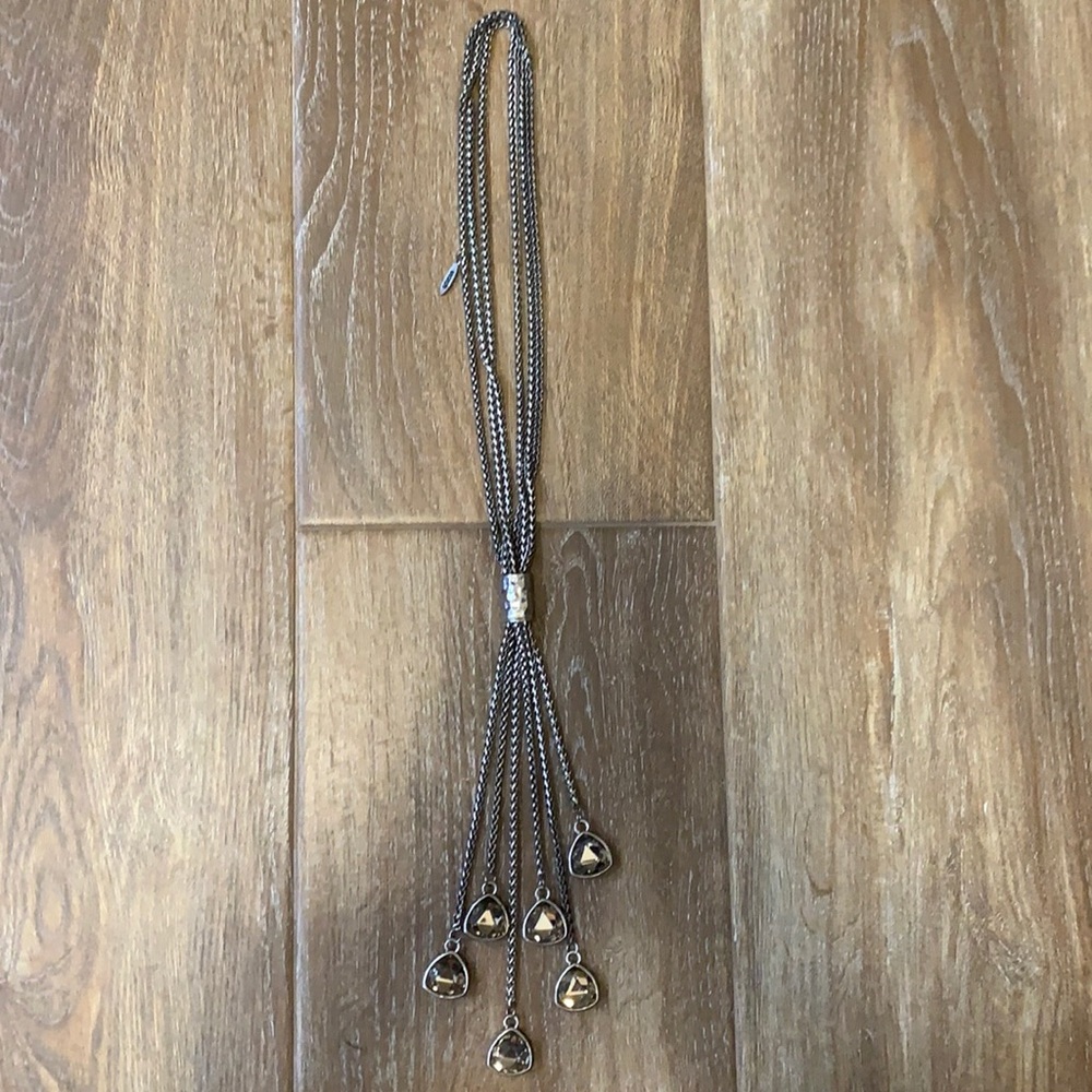 Escape Multi Strand Silver Necklace